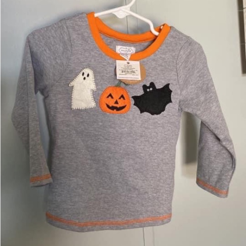 Mud Pie shirt. Never been worn, new with tags. 12-18m. $15